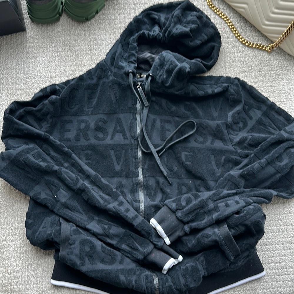 Versace Jacket Black 100%Authentic - image 2